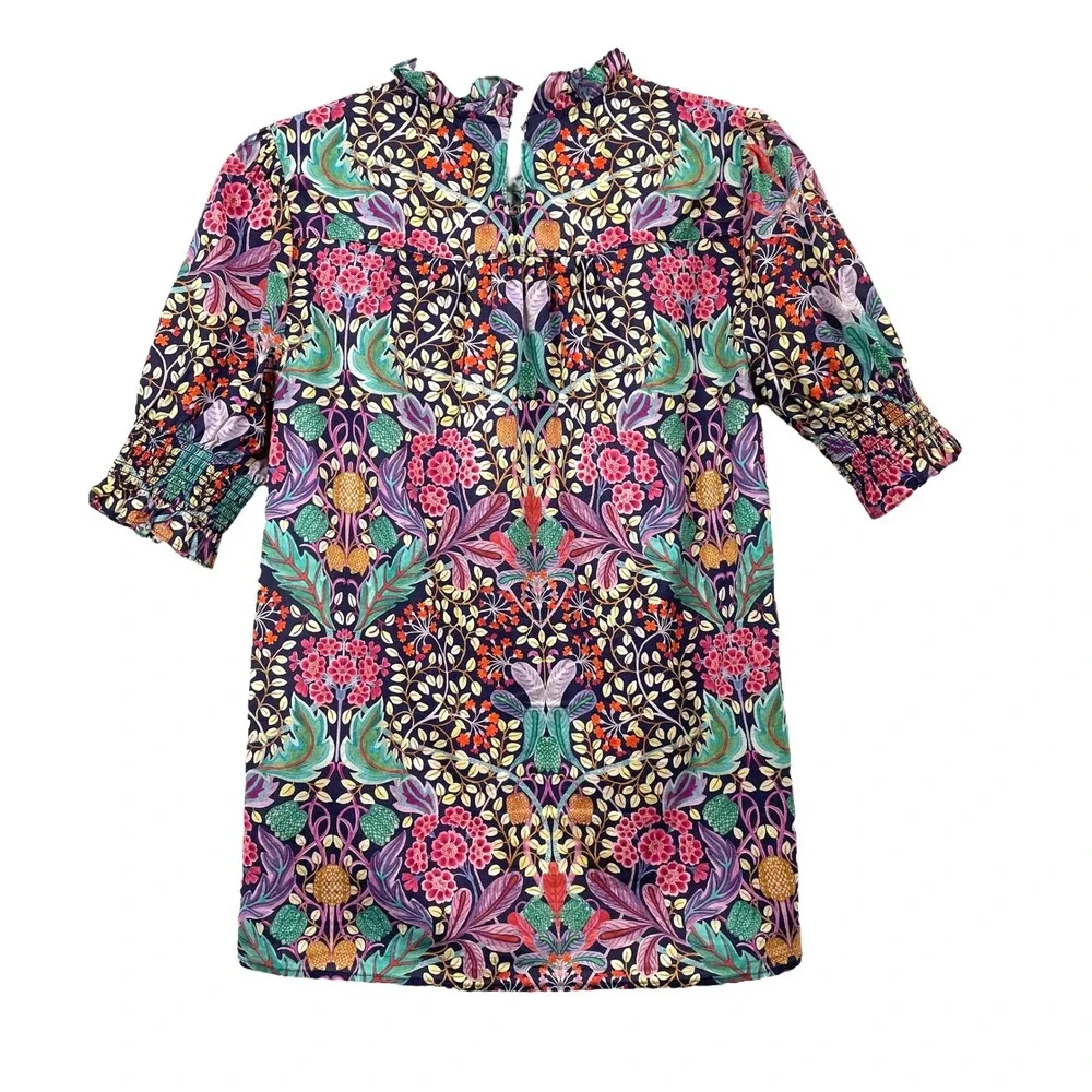 J. Crew Puff-sleeve top in Liberty Elm House floral Size‎ XXS